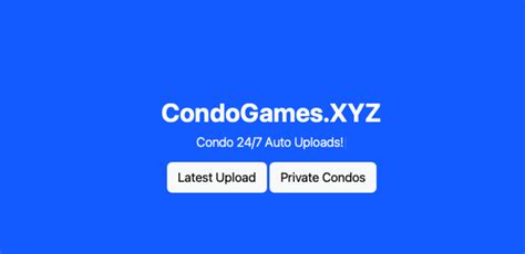 Generate and customize a roblox condo game easy and fast, you can create unlimited games and edit the account name with HeadAdmin. . Condogamesxyz latest upload